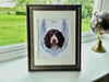 Angel Wings pet portrait with Name